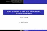 Chaos, Complexity, and Inference (36-462) - Lecture 20: Network
