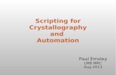 Scripting and automation of existing software - Paul Emsley