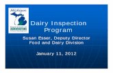 Dairy Inspection Program - State of Michigan