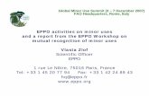 EPPO activities on minor uses mutual recognition of minor uses