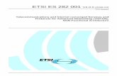 ES 282 001 - V2.0.0 - Telecommunications and Internet