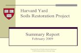 Harvard Yard Soils Restoration Project Summary Report