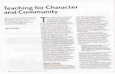 Teaching for Character and Community. - iMoberg