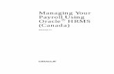 Managing Your Payroll Using Oracle HRMS (Canada)