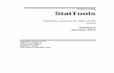 StatTools - Palisade Corporation