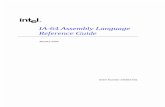 IA-64 Assembly Language Reference Guide