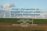 PG&Eâ€™s Perspective on Demand Response under the Smart Grid