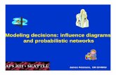 Modeling decisions: influence diagrams and probabilistic networks