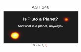 Is Pluto a Planet? AST 248