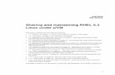 Sharing and maintaining RHEL 5.3 Linux under z/VM - Linux/VM