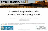 Network Regression with Predictive Clustering -