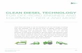 Clean Diesel Technology for Off-Road Engines and Equipment: Tier