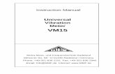Universal Vibration Meter VM15 - MMF Metra Mess- und