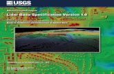 Lidar Base Specification Version 1.0 Lidar Base Specification - USGS