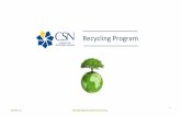 CSN Recycling Program