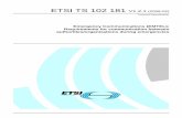 TS 102 181 - V1.2.1 - Emergency Communications (EMTEL - ETSI