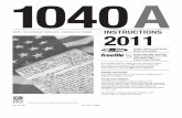 2011 Instruction 1040A -