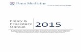 Policies and Procedures - Penn Medicine - University of Pennsylvania