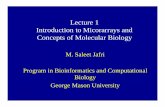 Lecture 1 Introduction to Micorarrays and Concepts of Molecular Biology