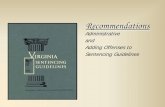 Recommendations - Virginia Criminal Sentencing Commission