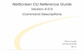 NetScreen CLI Reference Guide - Juniper Networks