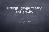Strings, gauge theory and gravity
