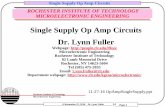 Single Supply Op Amp Circuits Dr. Lynn Fuller - People - Rochester
