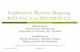 Exploratory Reverse Mapping ICD-10-CA to SNOMED CT