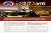 The 9th TOPRA Annual Symposium 2012 - Human Medicines