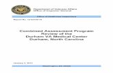 Combined Assessment Program Review of the Durham VA Medical