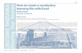 How to create a vocabulary learning file with Excel - JALT Publications