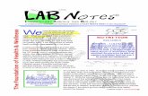 LAB Notes - Nutrition - California Biomedical Research Association