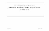 UK Border Agency annual report and accounts 2012-13 (1.2MB