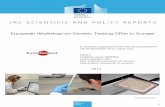 European Workshop on Genetic Testing Offer in Europe - Institute for