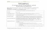 Congruent triangles and transformations - English Language