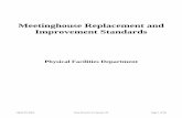 Meetinghouse Replacement and Improvement Standards
