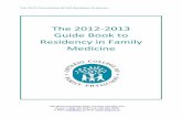 The 2012-2013 Guide Book to Residency in Family Medicine