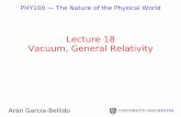 Lecture 18 Vacuum, General Relativity - Physics and Astronomy