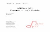 MRNet API Programmer's Guide - Paradyn
