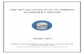 The Nevada State Plan to Address Alzheimer's Disease