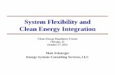 System Flexibility and System Flexibility and Clean Energy Integration