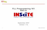 FLL Programming 101 NXT-G - FIRST Robotics Canada