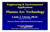 Engineering & Environmental Applications of Plasma Arc Technology