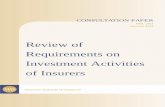 Review of Requirements on Investment Activities of Insurers