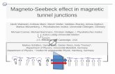Magneto-Seebeck effect in magnetic tunnel junctions