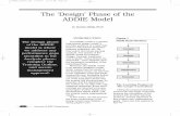The 'Design' Phase of the ADDIE Model - IVT Network