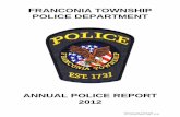 franconia township police department annual police report 2012