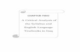 A Critical Analysis of the Syllabus and English Language Textbooks in Iraq