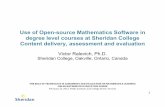 Use of Open-source Mathematics Software in - Fields Institute