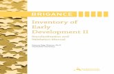 BRIGANCE - Inventory of Early Development II - Curriculum